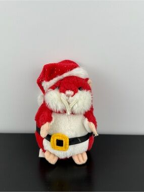 Ganz Webkinz Nick Mazin Hamster Christmas Santa First Edition 5" Plush No Code